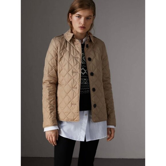 Burberry Frankby Women's Quilted Jackets/ Coats Canvas L 8065872